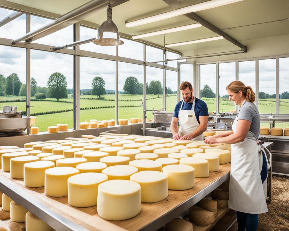 ambachtelijke kaasproductie