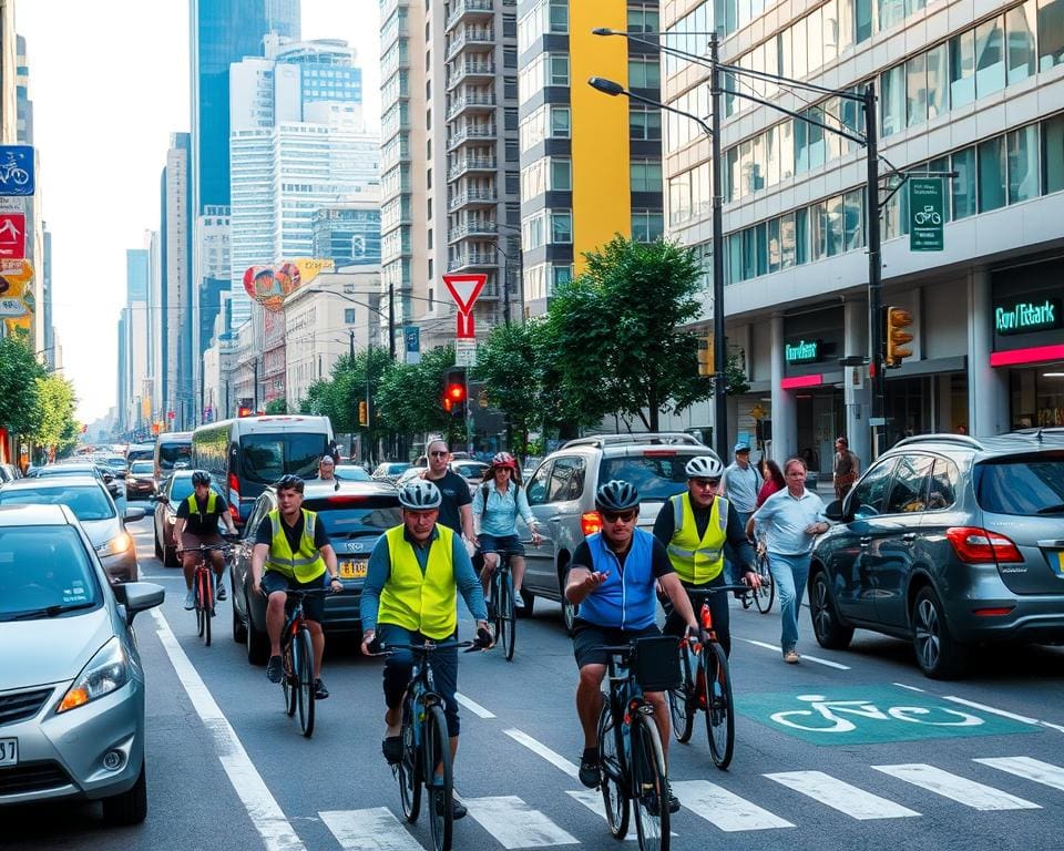 Fietsen in druk verkeer: Veiligheidsrichtlijnen voor fietsers