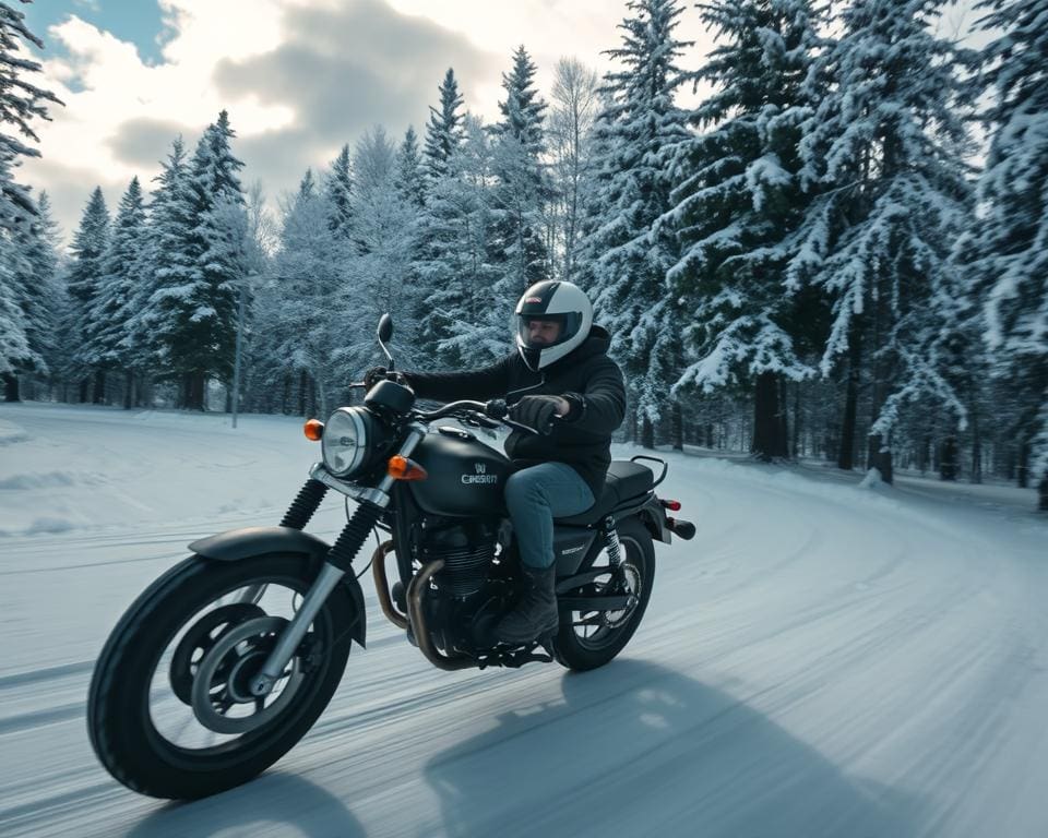 Motorrijden in de winter: Hoe je je rit veilig houdt