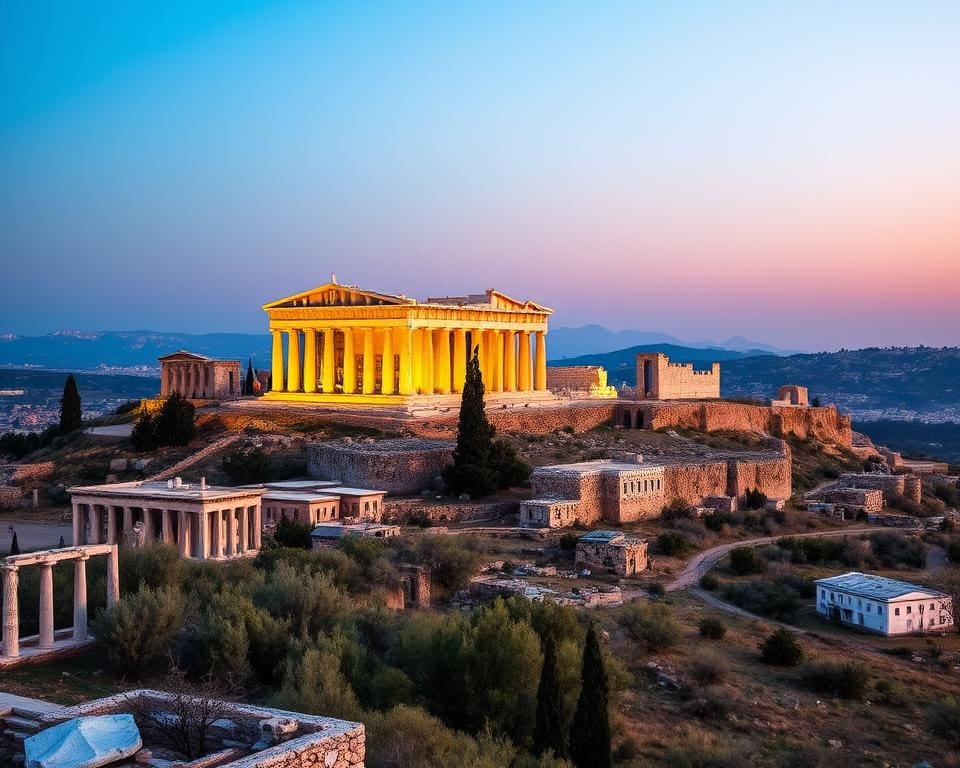 Akropolis en de geschiedenis van Athene