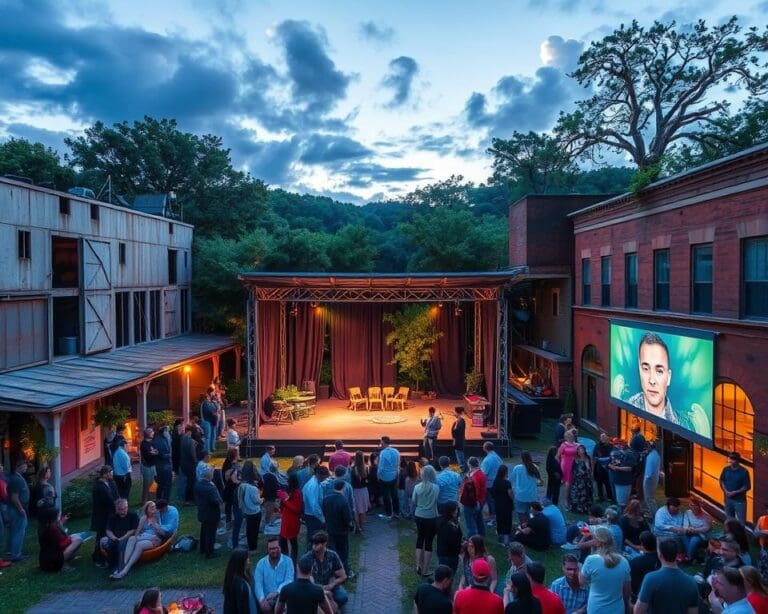 Theaterfestival met moderne toneelstukken in unieke locaties